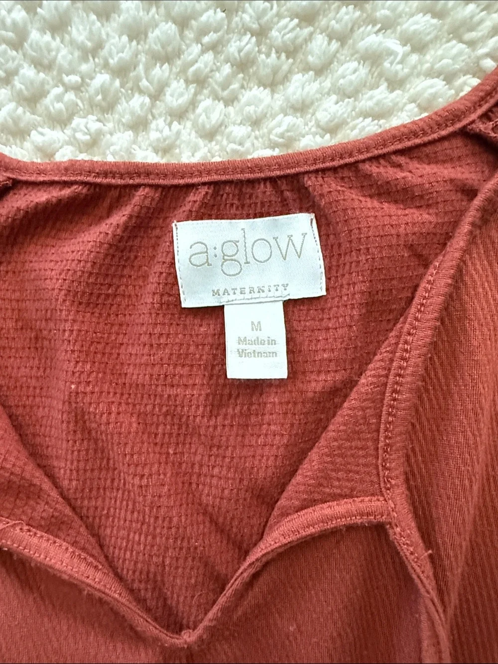 a:glow Rust Red Peasant Tunic Top - Picture 2 of 4